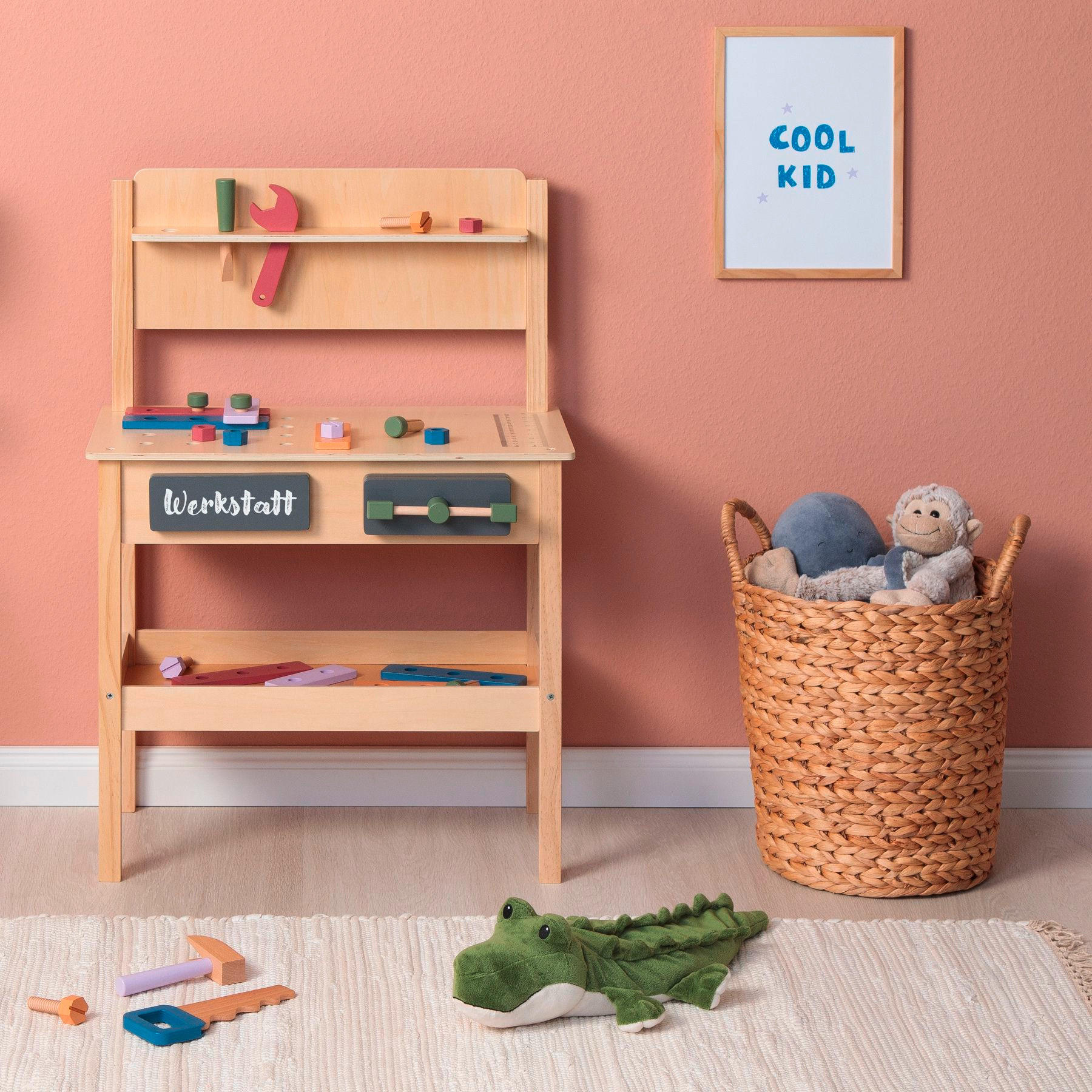 KINDERWERKBANK SORBUS - Naturfarben, Basics, Holz (55/34/80cm) - MUSTERKIND
