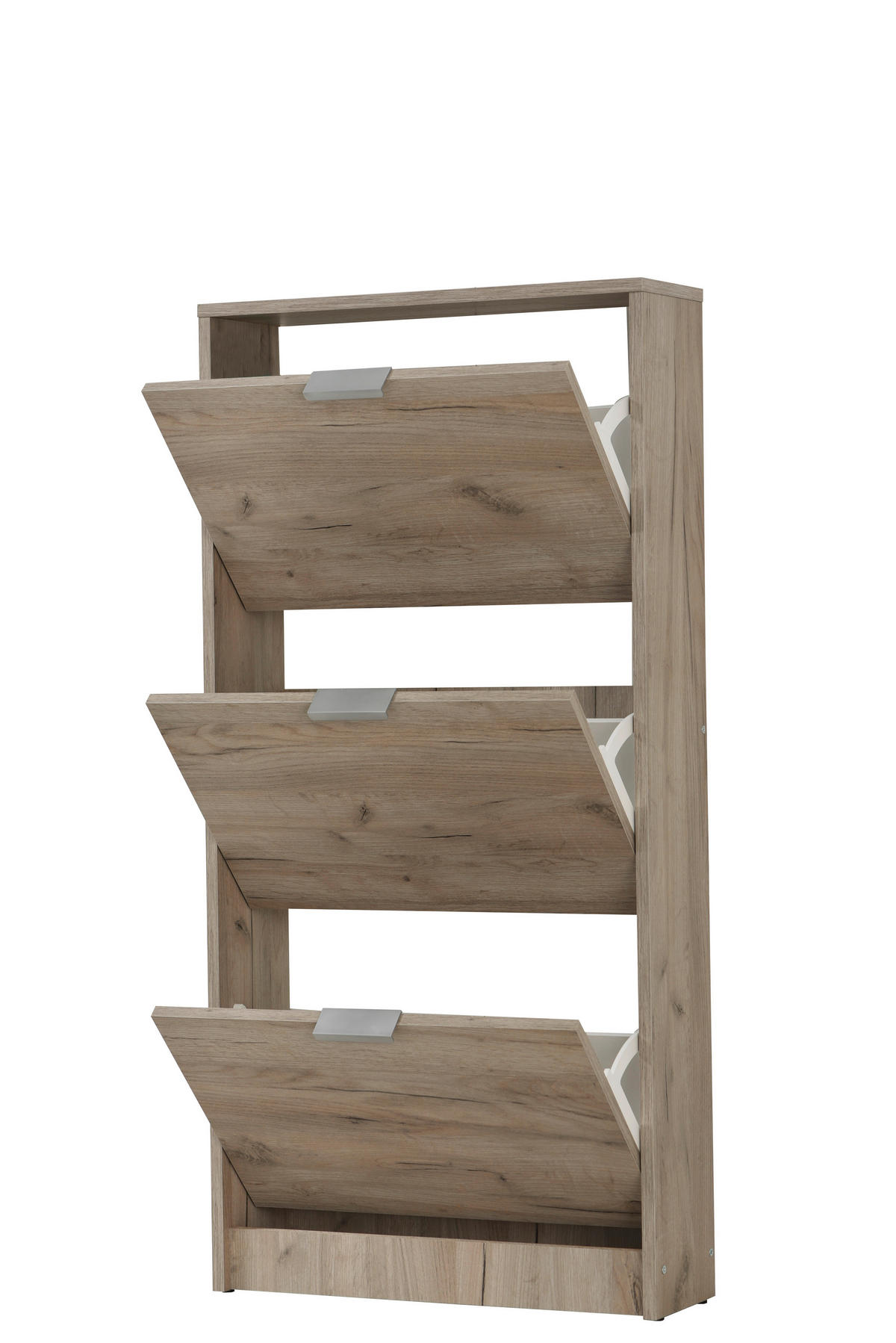 BILLENŐS CIPŐSSZEKRÉNY 58/119/18 cm  - tölgyfa, Basics, faalapú anyag (58/119/18cm) - Boxxx