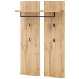 GARDEROBE 5-teilig  in 247/202/38 cm  - Eichefarben/Anthrazit, Basics, Glas/Holzwerkstoff (247/202/38cm) - Xora