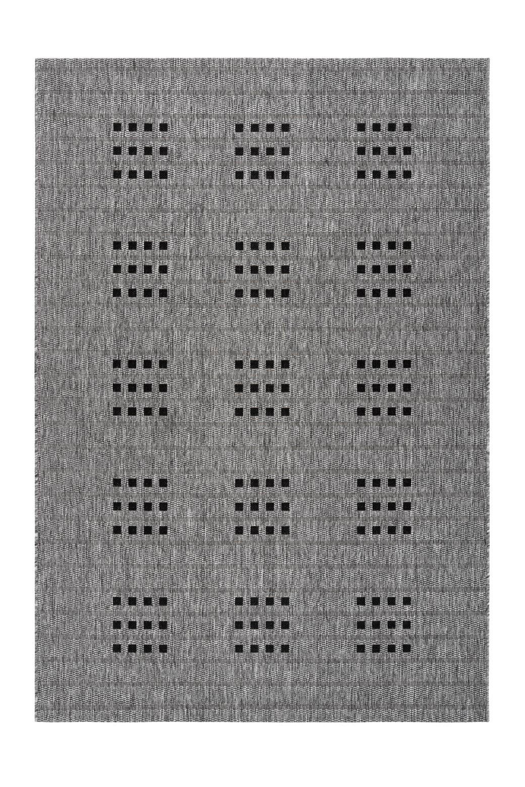 FLACHWEBETEPPICH 120/170 cm Indonesia - Malang Silber Grau  - Grau, KONVENTIONELL, Textil (120/170cm)