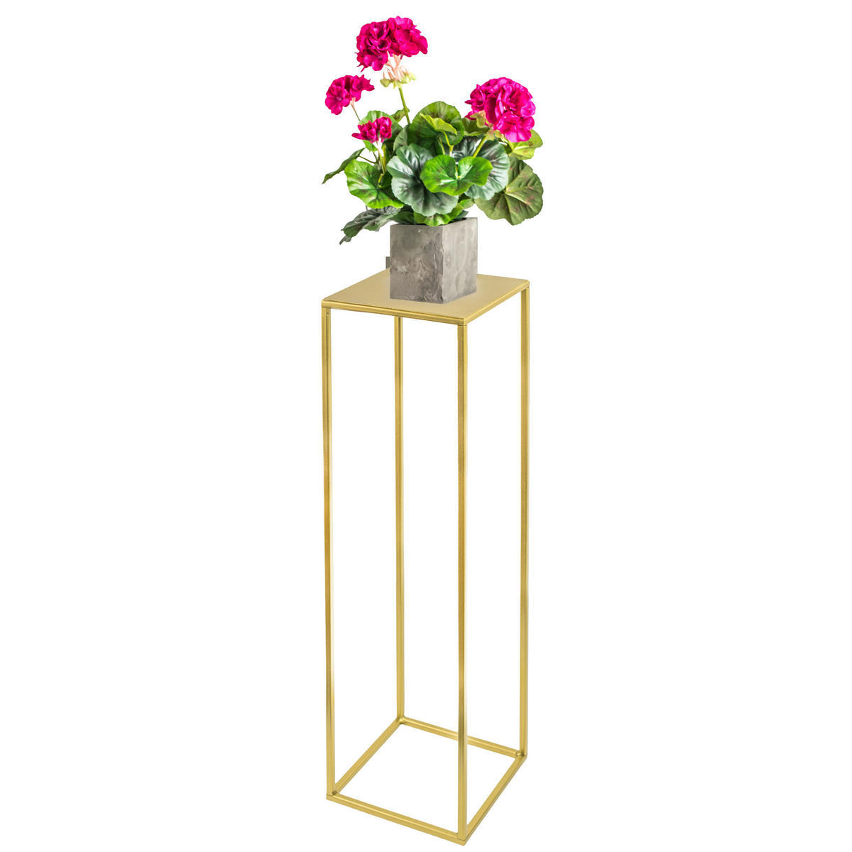 BLUMENSTÄNDER Metall  - Goldfarben, Basics, Metall (19/77/19cm)