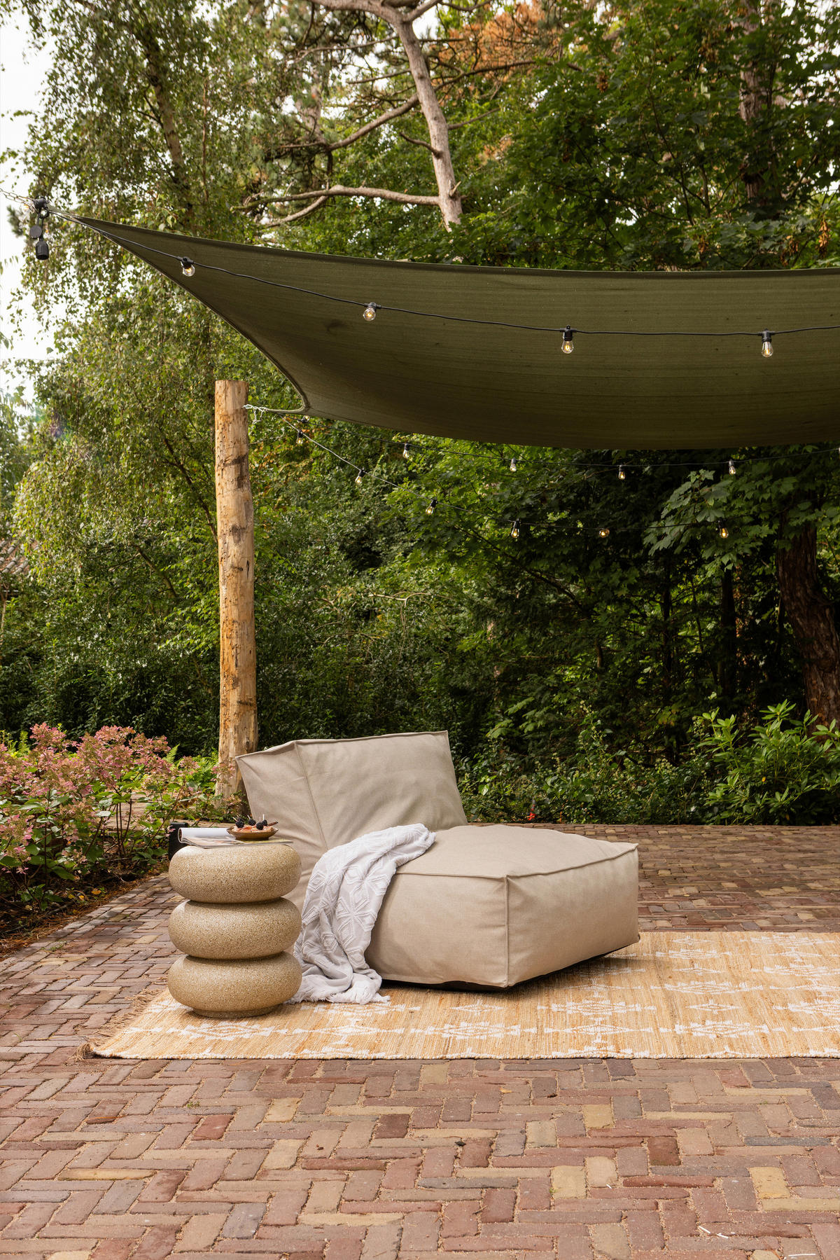 BEISTELLTISCH 40/40/50 cm Laurel Beige rund  - Beige, Design, Metall (40/40/50cm) - Livetastic