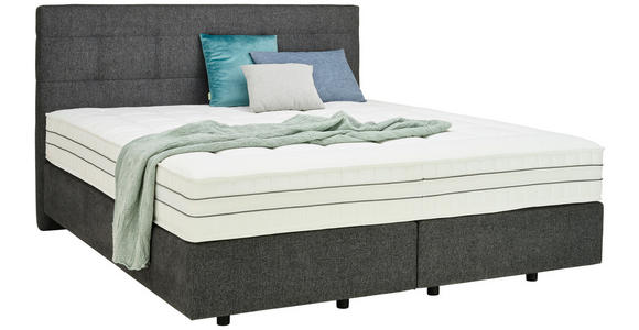 BOXSPRINGBETT 180/200 cm in Anthrazit - Anthrazit/Schwarz, Design, Holzwerkstoff/Kunststoff (180/200cm) - Esposa