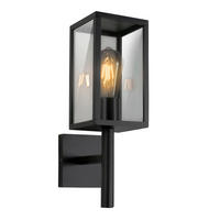 AUßENWANDLEUCHTE Cosmos 12/19/38 cm   - Schwarz, Design, Metall (12/19/38cm)