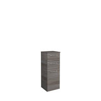 ALSÓSZEKRÉNY 35/90,5/33 cm  - grafitszürke/króm, Basics, faalapú anyag/Üveg (35/90,5/33cm) - Xora