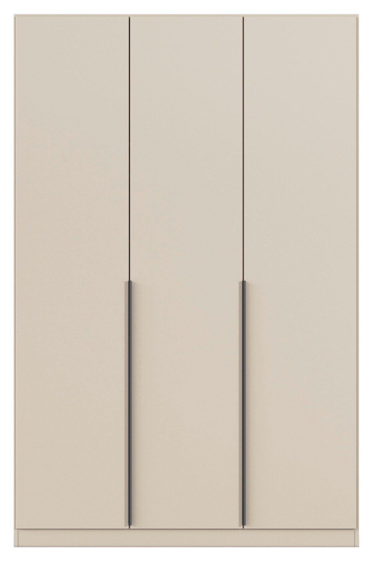 DREHTÜRENSCHRANK in Champagner  - Champagner/Grau, Modern, Holzwerkstoff (136/229/54cm) - Rauch Möbel