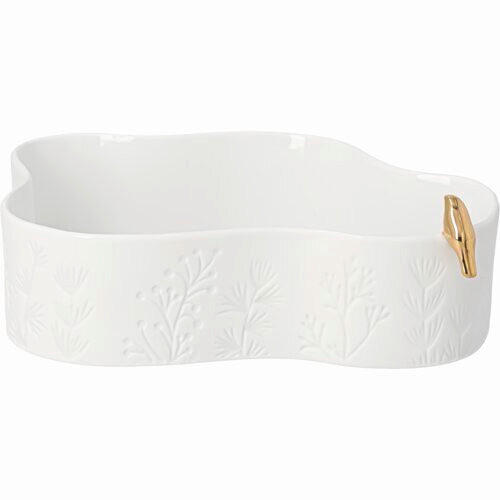 DEKOSCHALE - Weiss, Basics, Keramik (21,8/17,5/7,5cm)