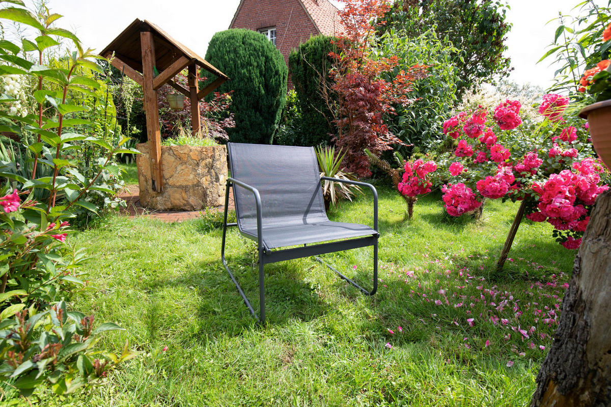 ZAHRADNÍ SADA 4dílné, kov, plast, sklo - černá/antracitová, Moderní, kov/plast - Acamp