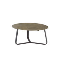 COUCHTISCH in Metall 75/75/34 cm  - Goldfarben/Schwarz, KONVENTIONELL, Metall (75/75/34cm) - MID.YOU