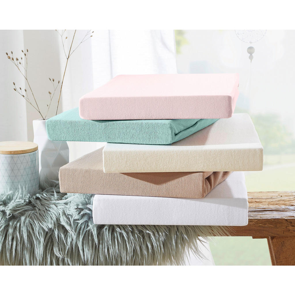 Thumbnail - Novel Spannbetttuch, Rosa, Textil, 180-200x200-220 cm, Textiles Vertrauen - Oeko-Tex®, bügelfrei, für Wasserbetten geeig...