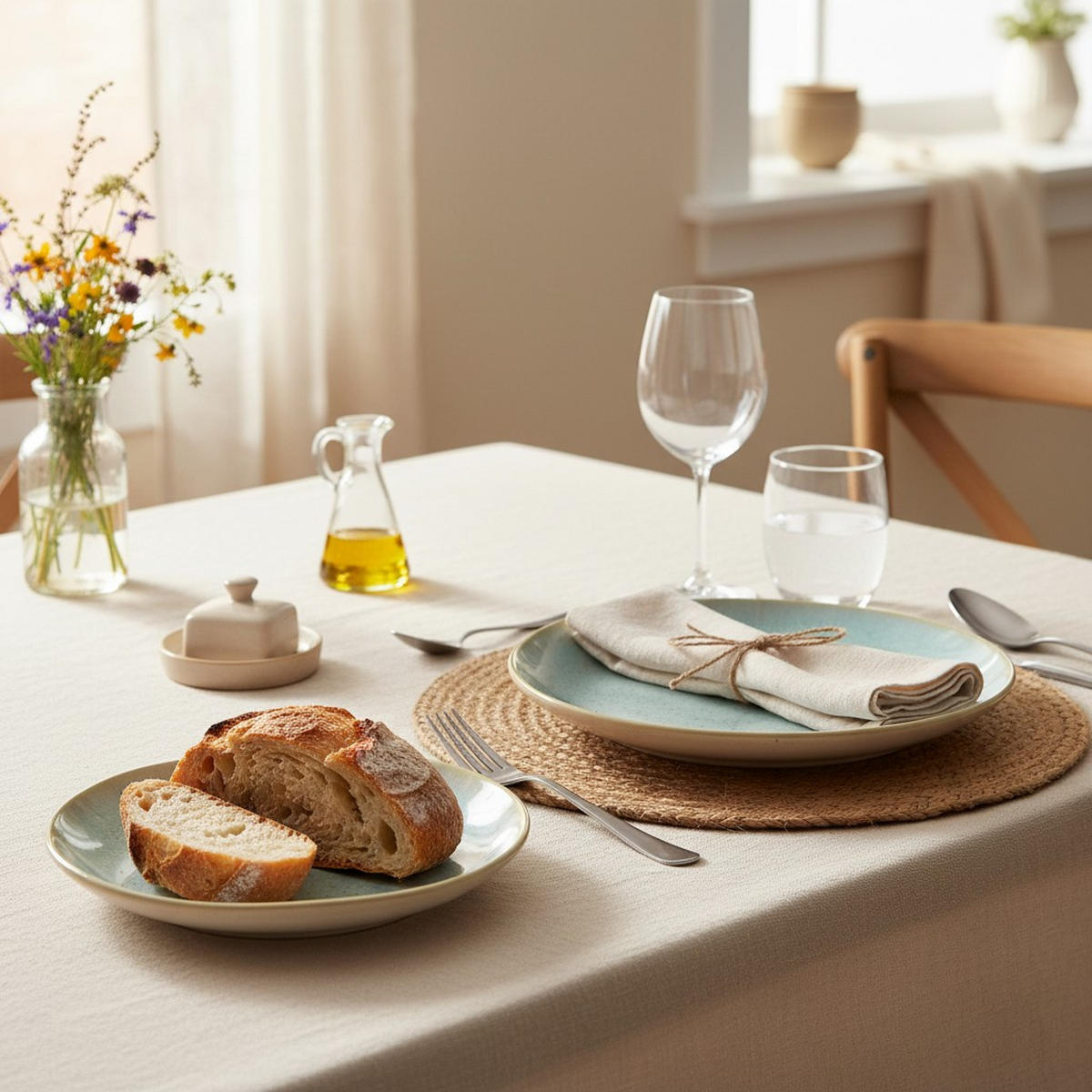 BROTTELLER EIVISSA 6-teilig  - Pastellblau/Creme, Basics, Keramik (15cm) - Costa Nova