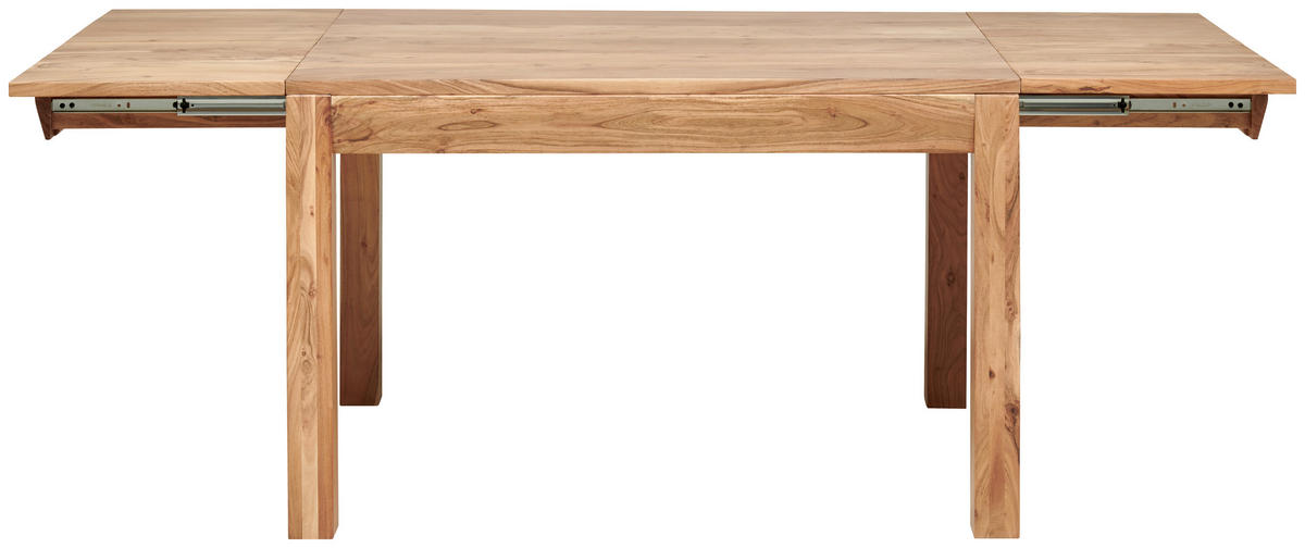 JEDÁLENSKÝ STÔL, farba akácie, 120-210/76/90 cm - farba akácie, Modern, drevo (120-210/76/90cm) - Livetastic