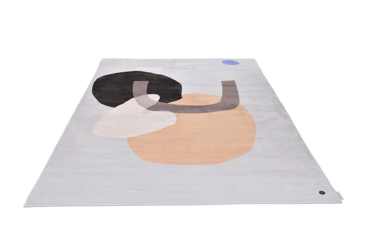 WEBTEPPICH 160/230 cm SHAPES - SIX Multicolor, Hellbraun  - Hellbraun/Multicolor, Design, Textil (160/230cm) - Tom Tailor