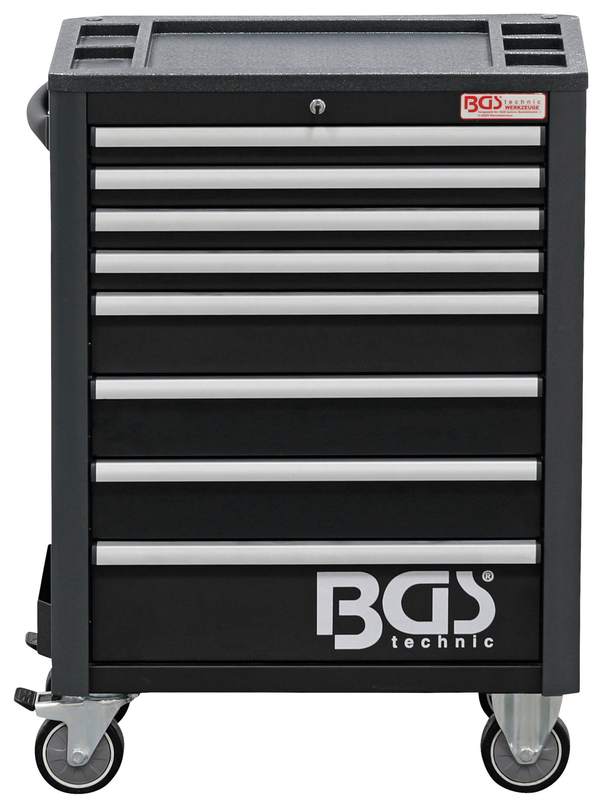 XXXLutz Werkstattwagen Schwarz, Silber 72.4x103.3x47 cm