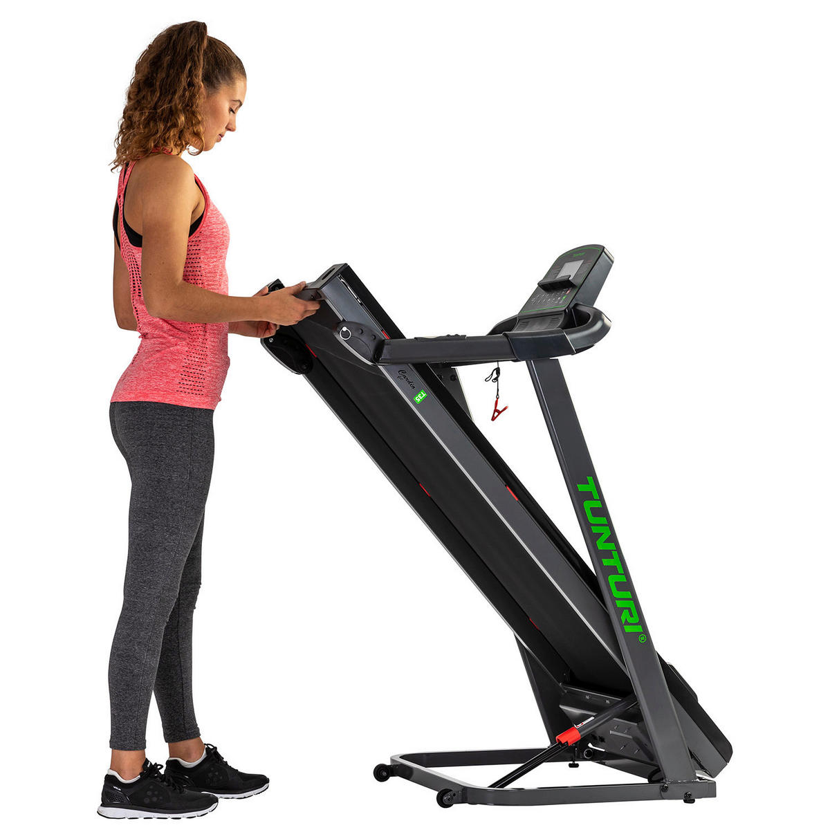 LAUFBAND - Schwarz/Grün, KONVENTIONELL, Kunststoff/Metall (152/70/135cm)