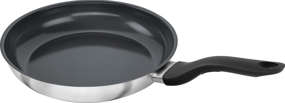 PFANNENSET Stream Ceramic Edelstahl 2-teilig  - Silberfarben, Basics, Metall - Henckels by ZWILLING