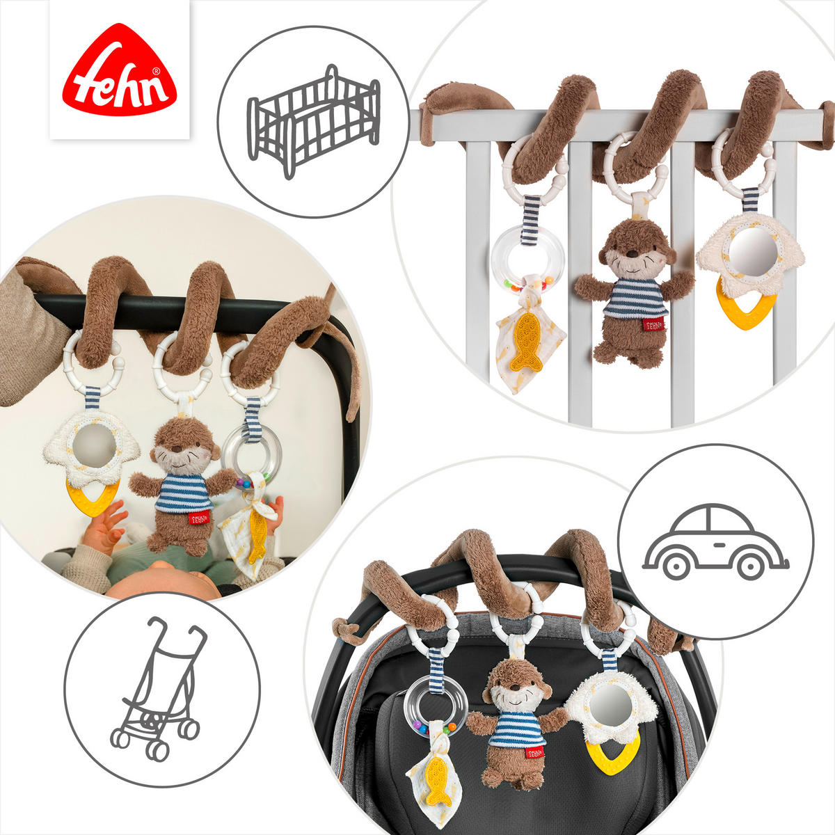 BABYSCHALENMOBILE  - Basics (23/25/7,8cm) - Fehn