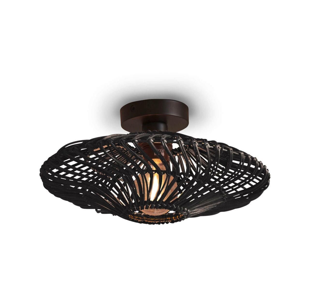 TAKLAMPA GOOD&MOJO  40/12 cm  - svart, Trend, naturmaterial (40/12cm) - Good & Mojo