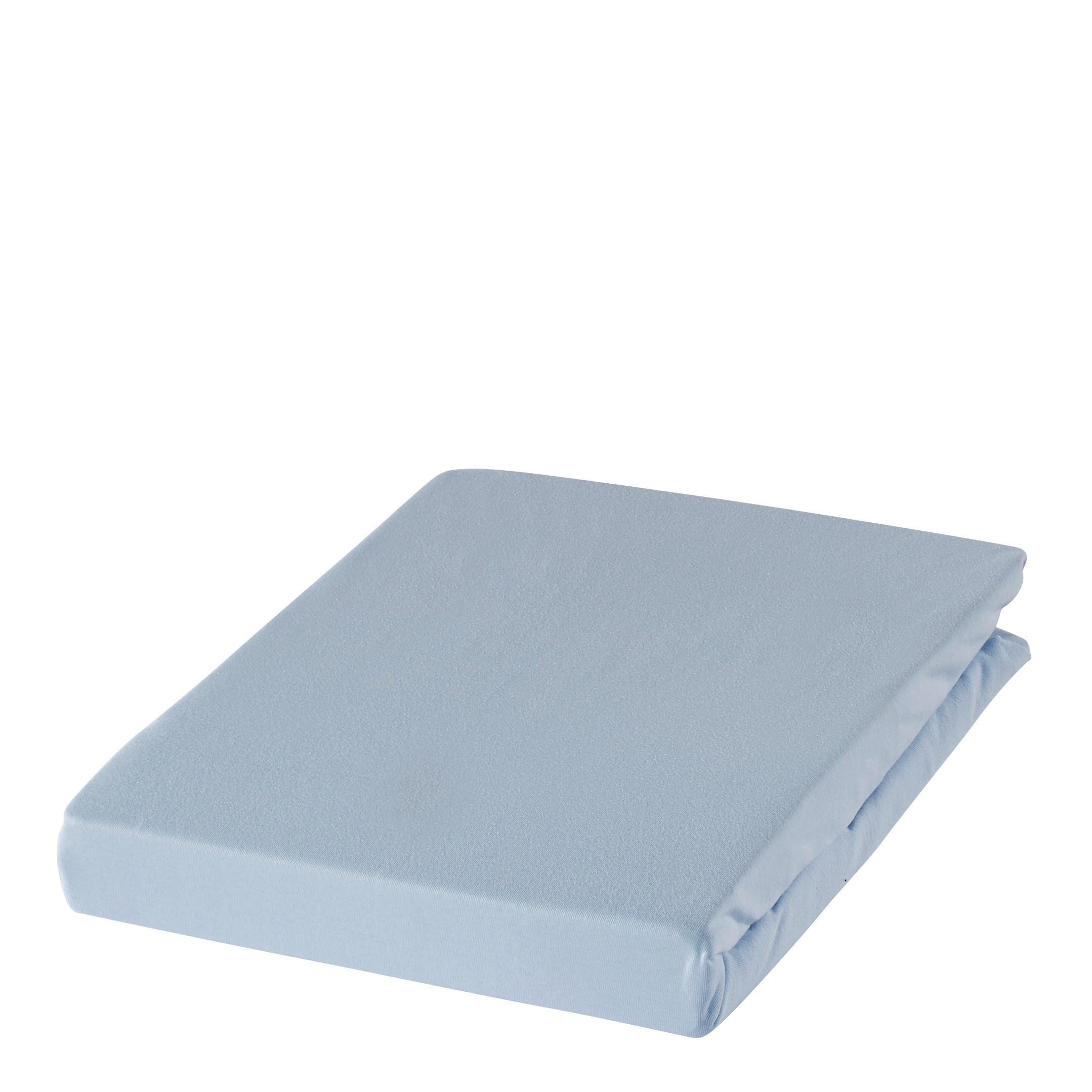 SPANNBETTTUCH Zwirn-Jersey 200/200 cm  - Hellblau, Basics, Textil (200/200cm) - Estella