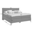 BOXSPRINGBETT 200/200 cm  in Anthrazit  - Anthrazit/Kupferfarben, KONVENTIONELL, Textil/Metall (200/200cm) - Esposa