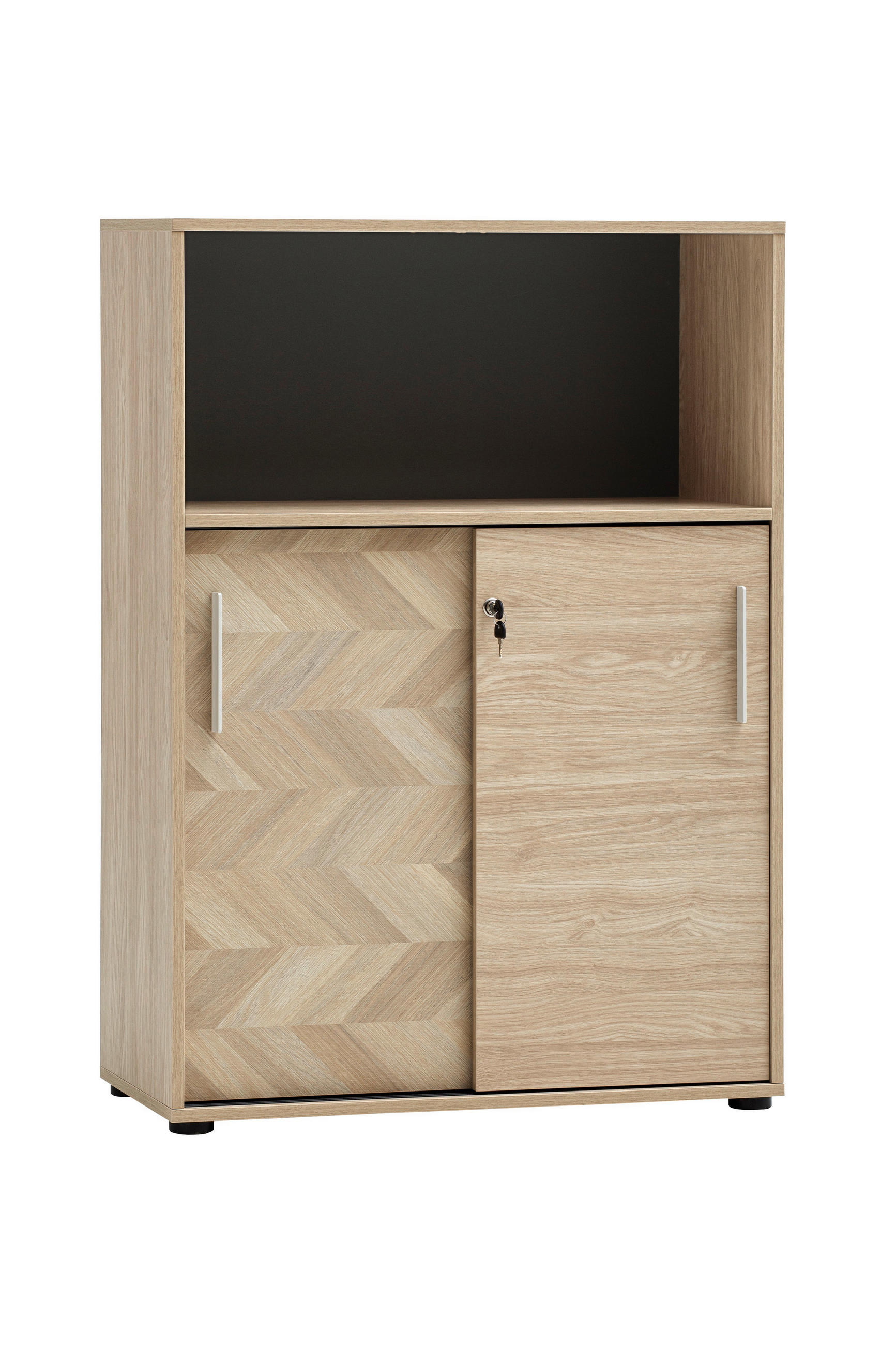 AKTENSCHRANK Eichefarben  - Eichefarben, MODERN, Holzwerkstoff (80,1/113,4/38,2cm) - MID.YOU