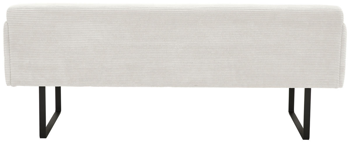 SITZBANK 217/85/69 cm Cord Creme Metall  - Creme/Schwarz, Design, Textil/Metall (217/85/69cm) - Musterring