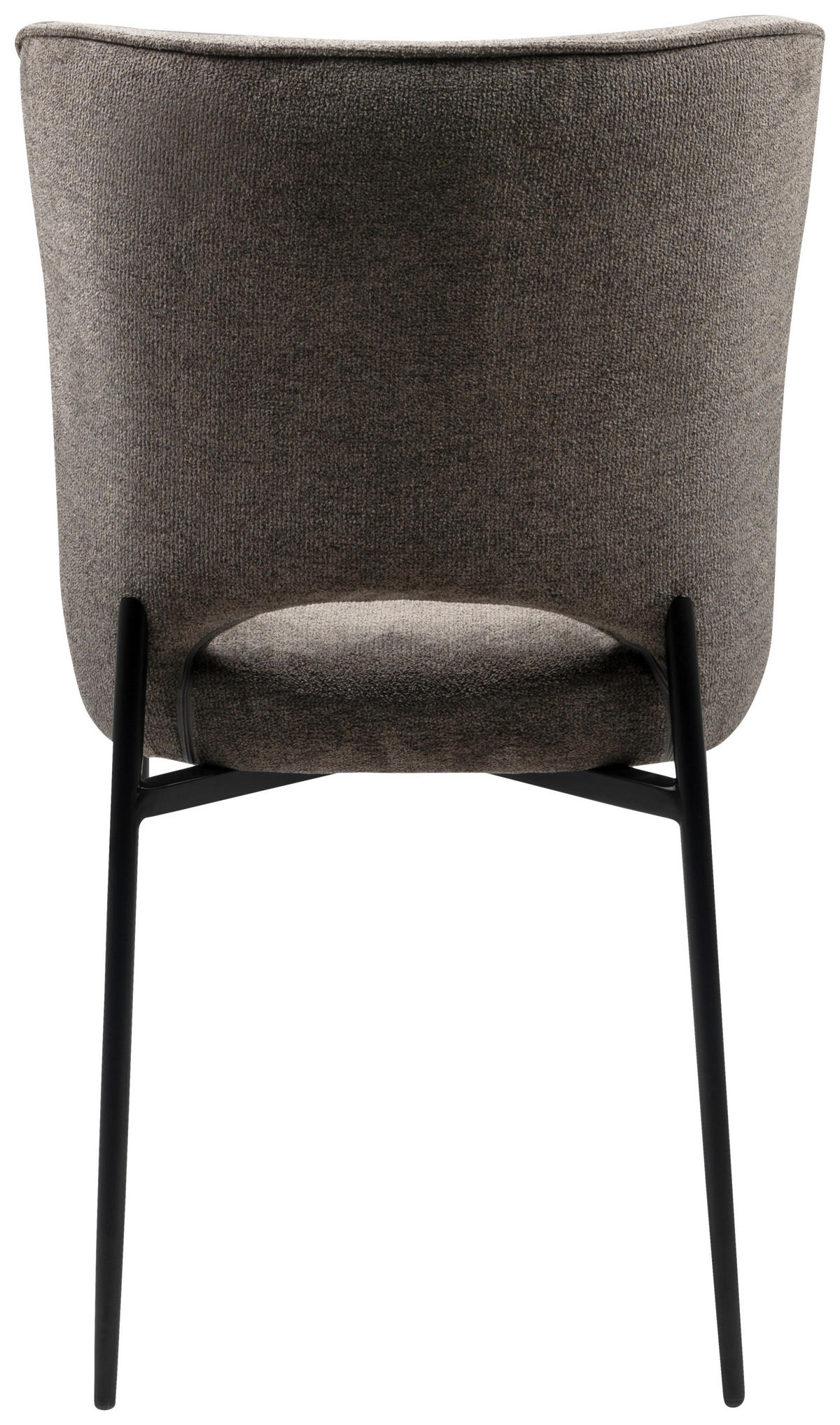 STUHL  in Stahl Mikrofaser Metall, Textil  - Schwarz/Grau, MODERN, Textil/Metall (49/83,5/59,5cm) - MID.YOU