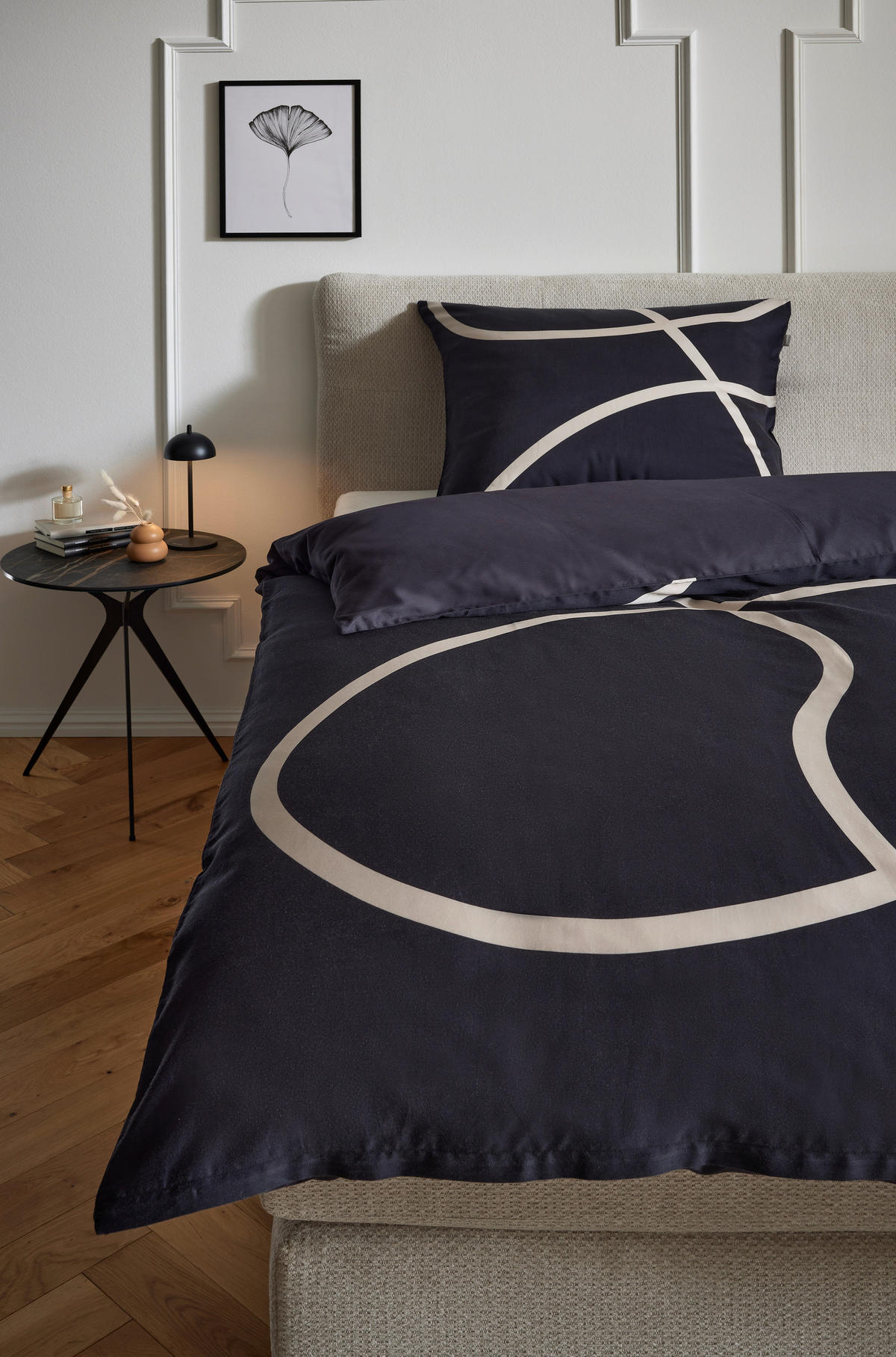 WENDEBETTWÄSCHE JustB! by Bettina Zimmermann Satin 155/220 cm  - Greige/Beige, Design, Textil (155/220cm) - Musterring