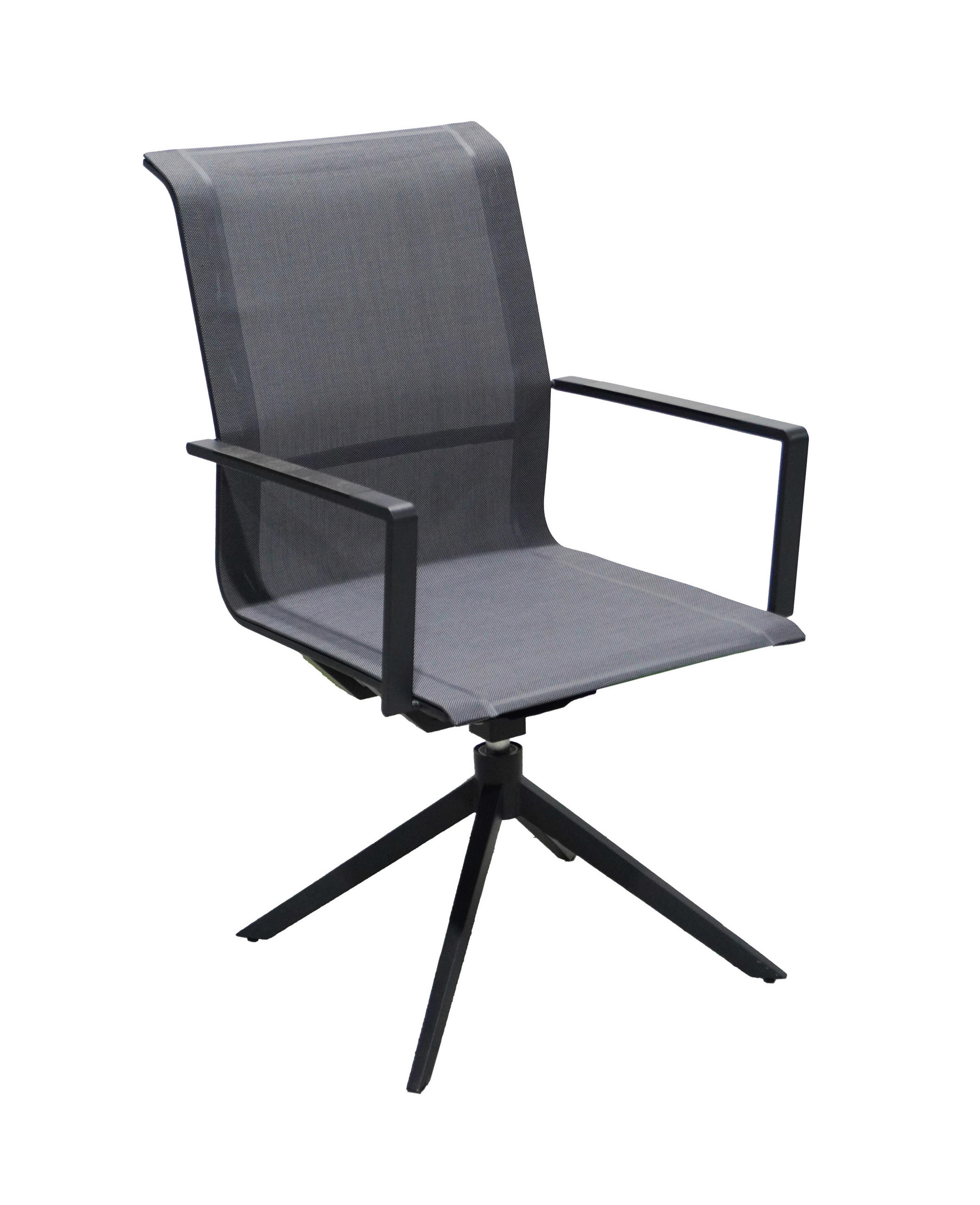 DREHSTUHL Anthrazit, Dunkelgrau  - Dunkelgrau/Anthrazit, Basics, Kunststoff/Textil (54/95/63cm) - Gardenson