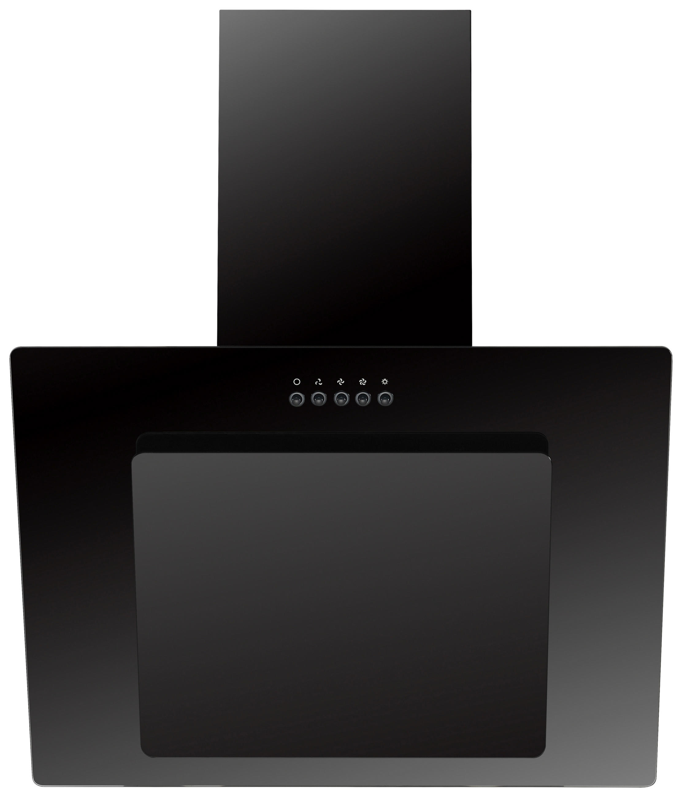 DUNSTABZUGSHAUBE CH21060SBZ  - Schwarz, Trend, Glas/Metall (59,8/72,7-110,7/30,5cm) - Respekta