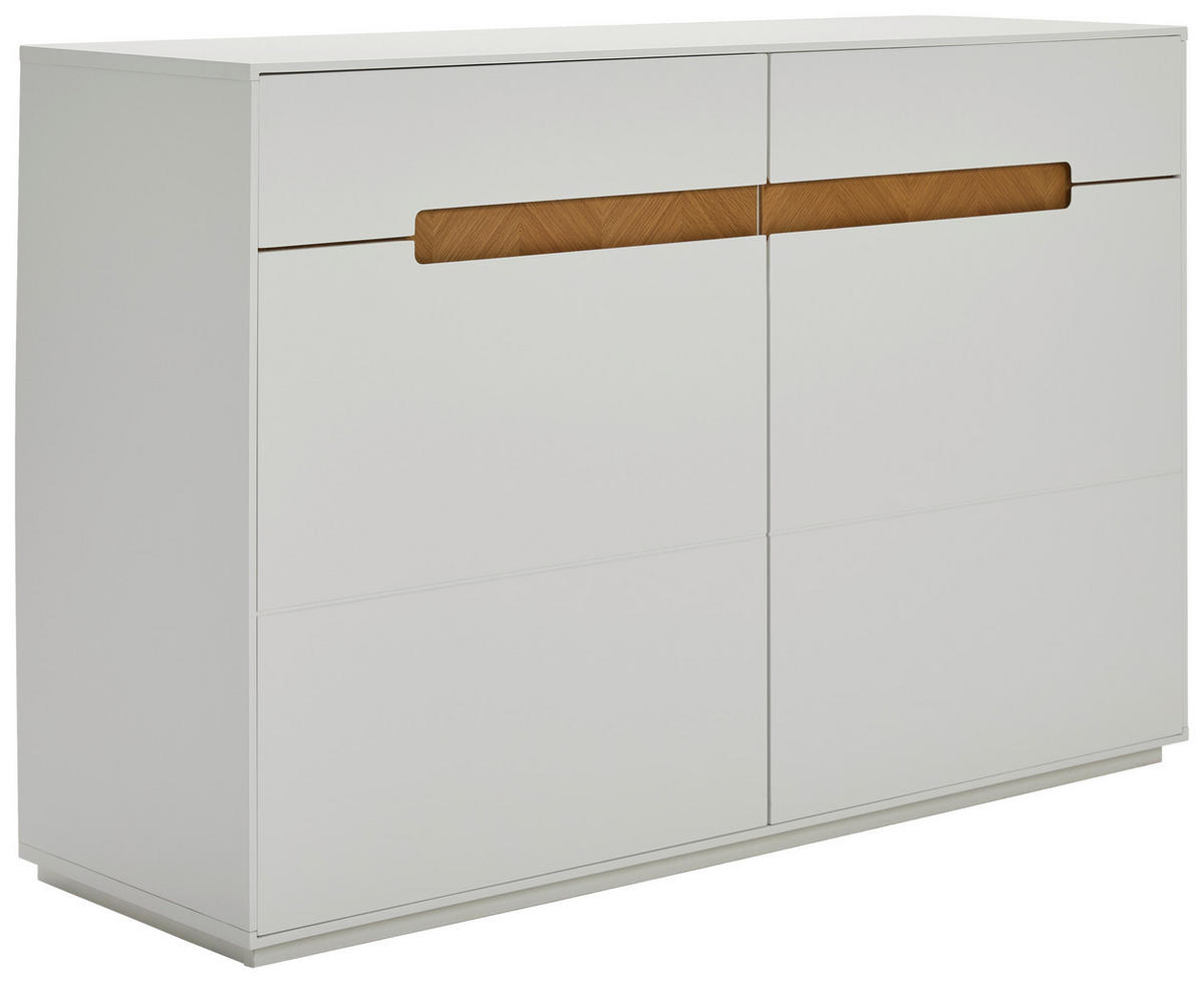 SIDEBOARD  in 120/82/40 cm  - Eichefarben/Weiß, Design, Holzwerkstoff (120/82/40cm) - MID.YOU