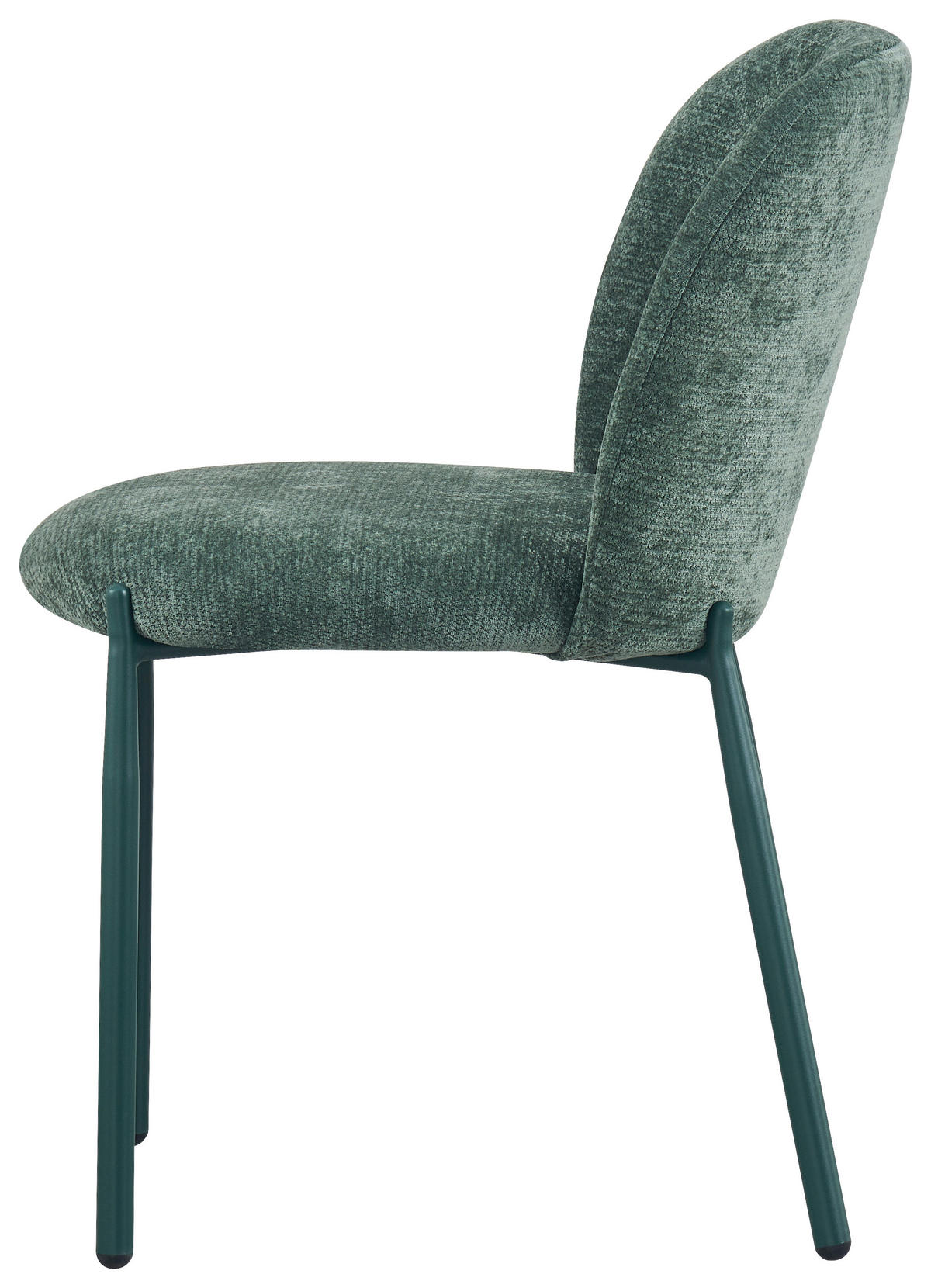 STUHL  Stoffauswahl Struktur  - Grün, Design, Textil/Metall (46/80/60cm) - Stylife