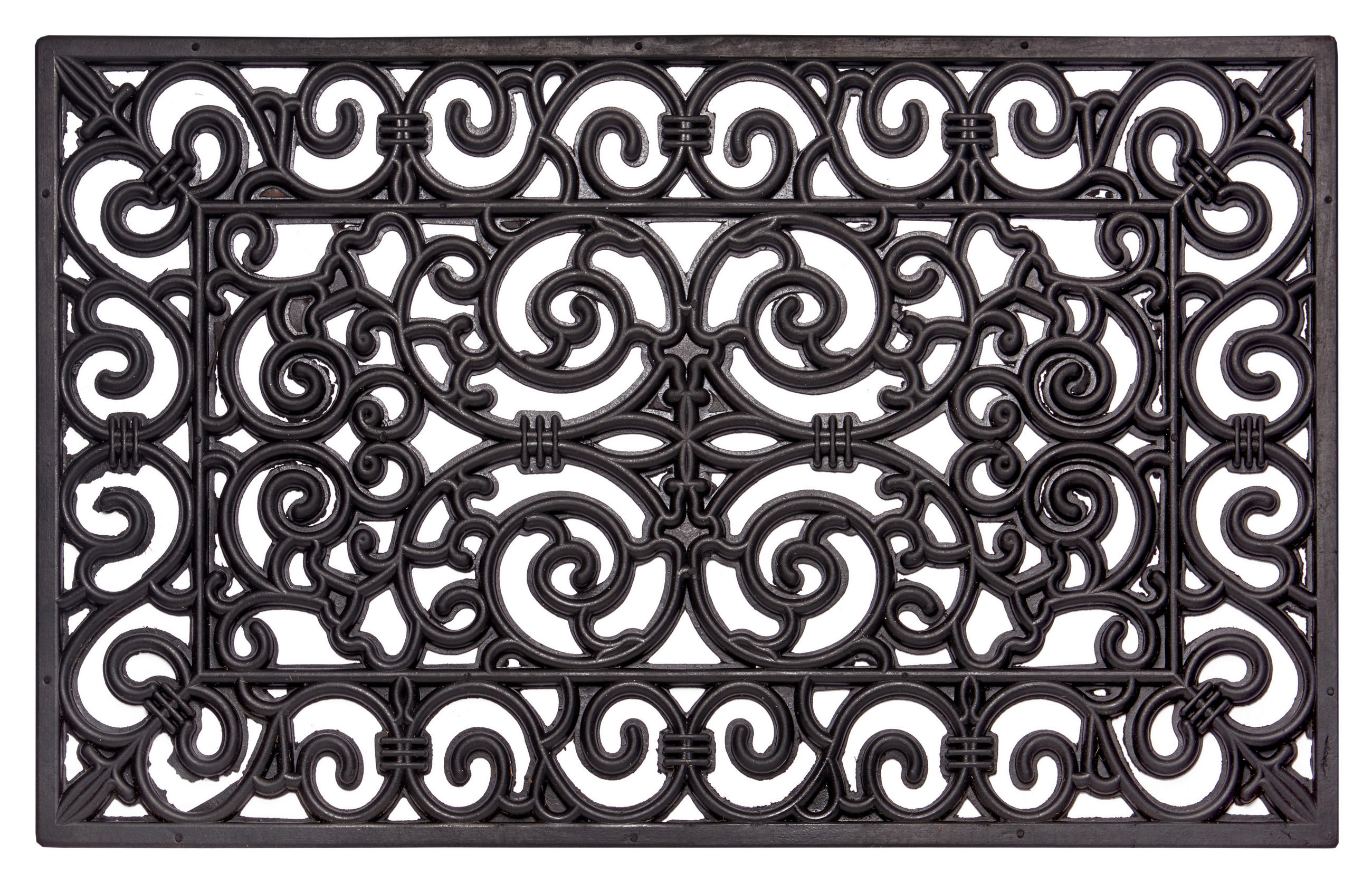 FUßMATTE  45/75 cm  Schwarz  - Schwarz, Basics, Kunststoff (45/75cm)