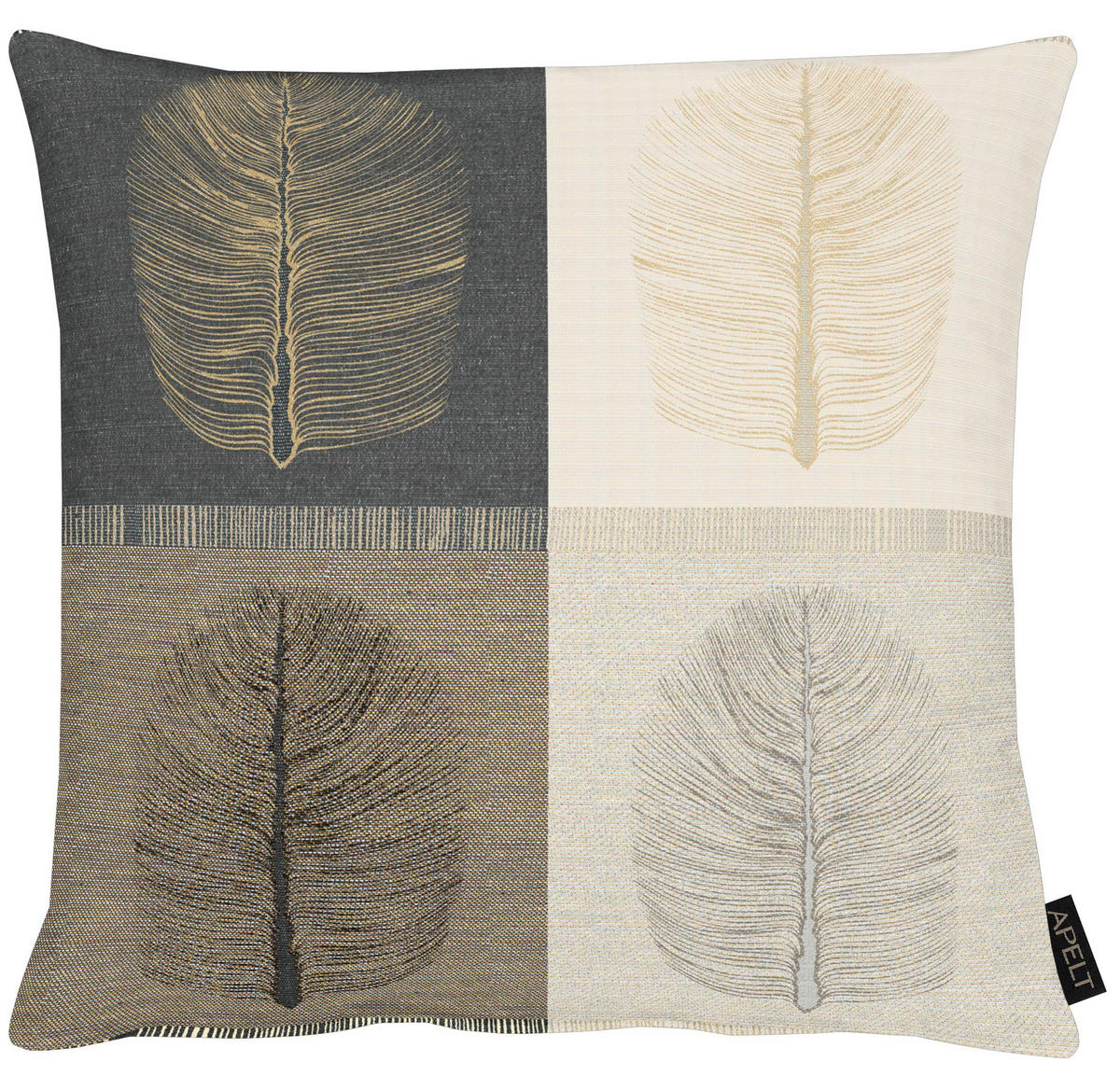 KISSENHÜLLE 46/46 cm  - Taupe/Naturfarben, Design, Textil (46/46cm) - Apelt