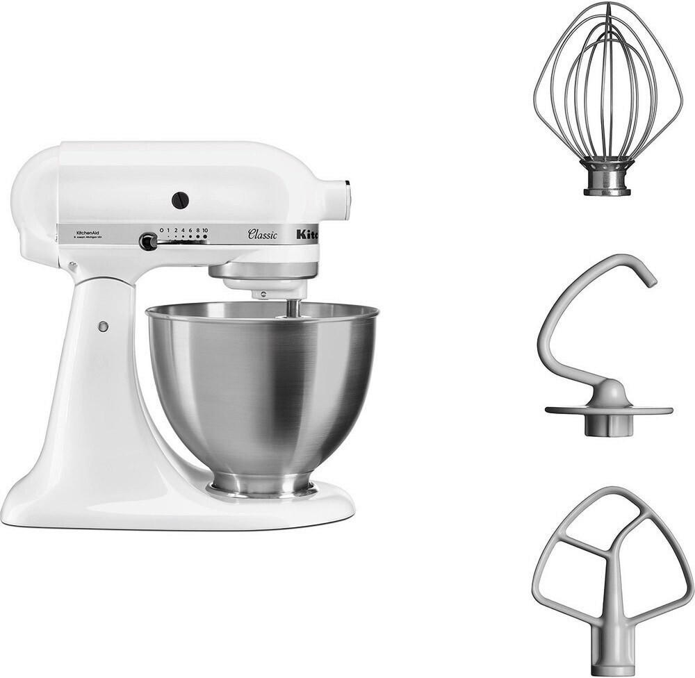 KÜCHENMASCHINE  - Silberfarben/Weiß, Basics, Metall (41/41/27cm) - Kitchenaid