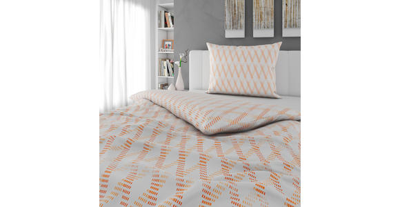 BETTWÄSCHE TANJA Satin 140/200 cm  - Orange, KONVENTIONELL, Textil (140/200cm) - Novel