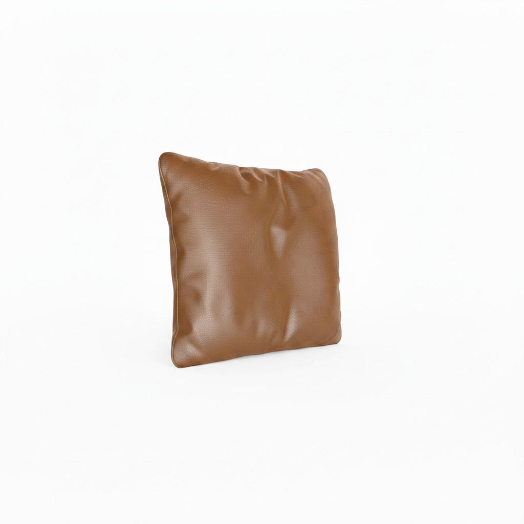 ZIERKISSEN  - Cognac, Design, Leder (71/64/15cm) - Livetastic
