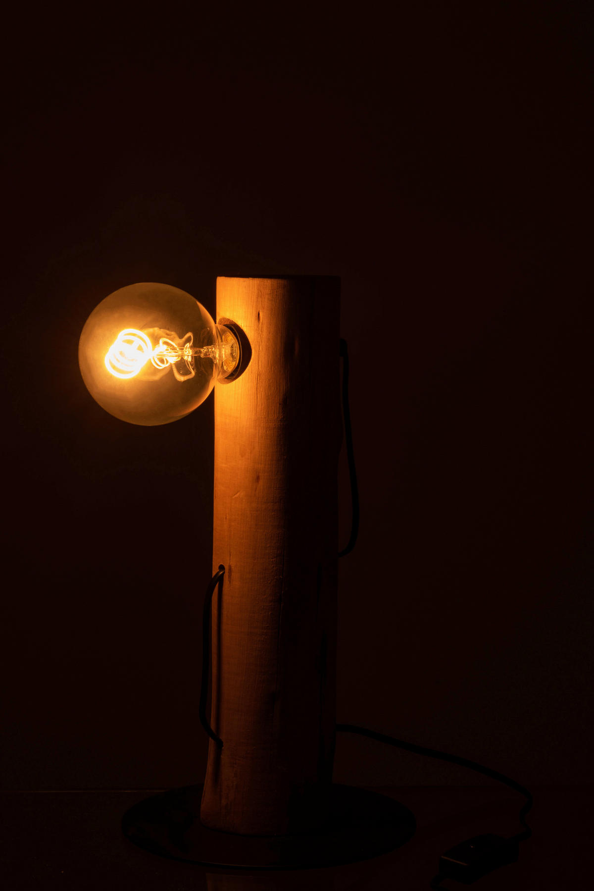 TISCHLEUCHTE 20,5/20,5/38,5 cm   - Naturfarben, Basics, Holzwerkstoff (20,5/20,5/38,5cm)