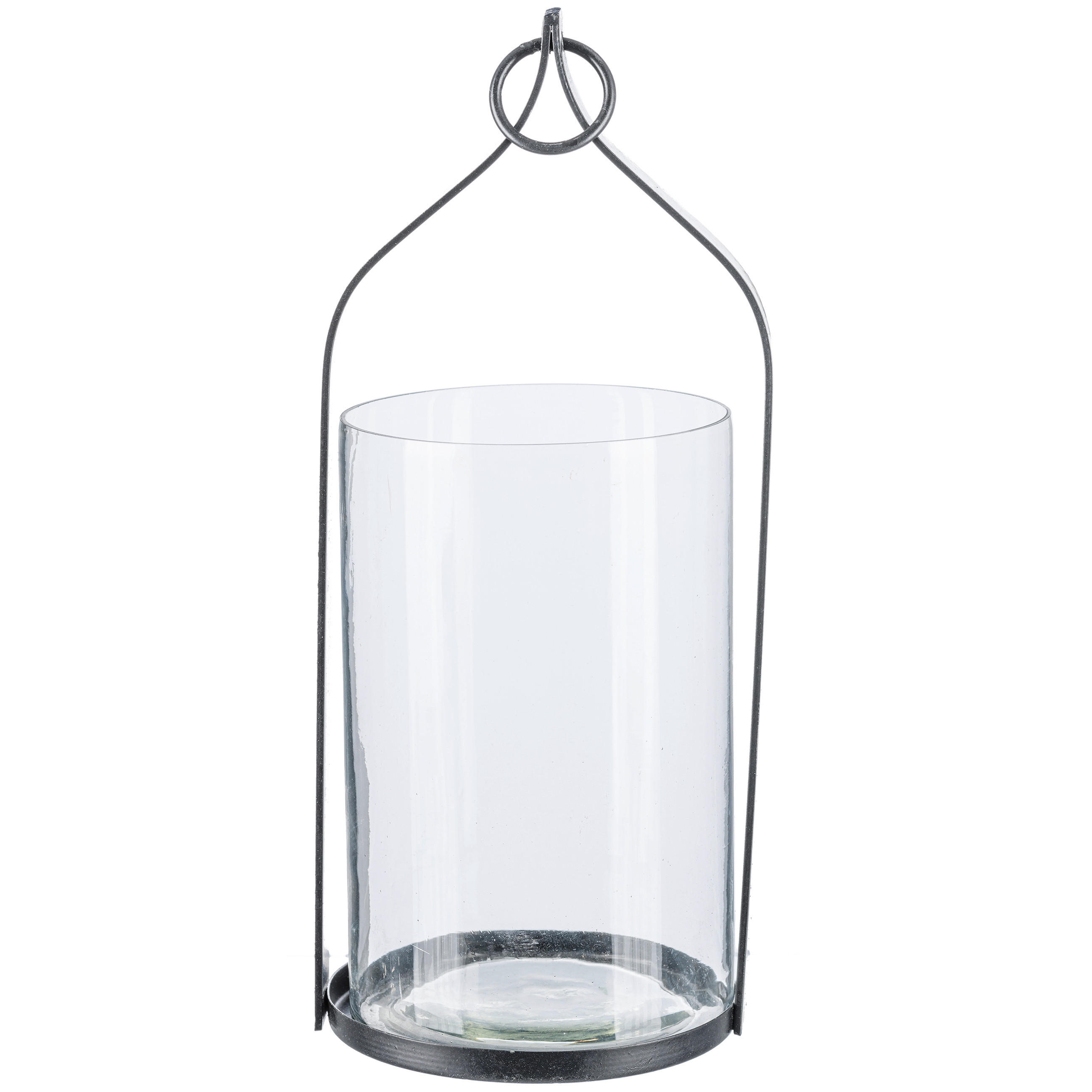 WINDLICHT Schwarz 14/33 cm  - Schwarz, Basics, Glas (14/33cm)