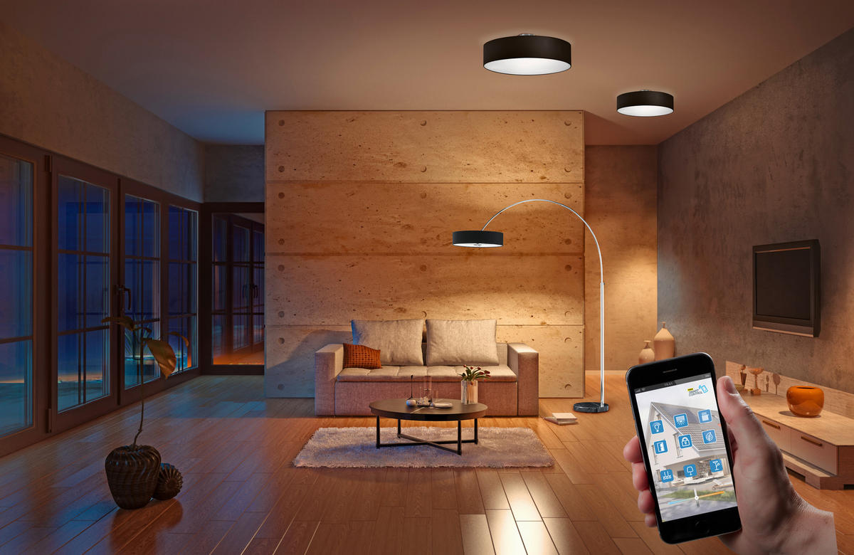 DECKENLEUCHTE Hostel 50/17 cm   - Nickelfarben, KONVENTIONELL, Metall (50/17cm) - Trio Leuchten