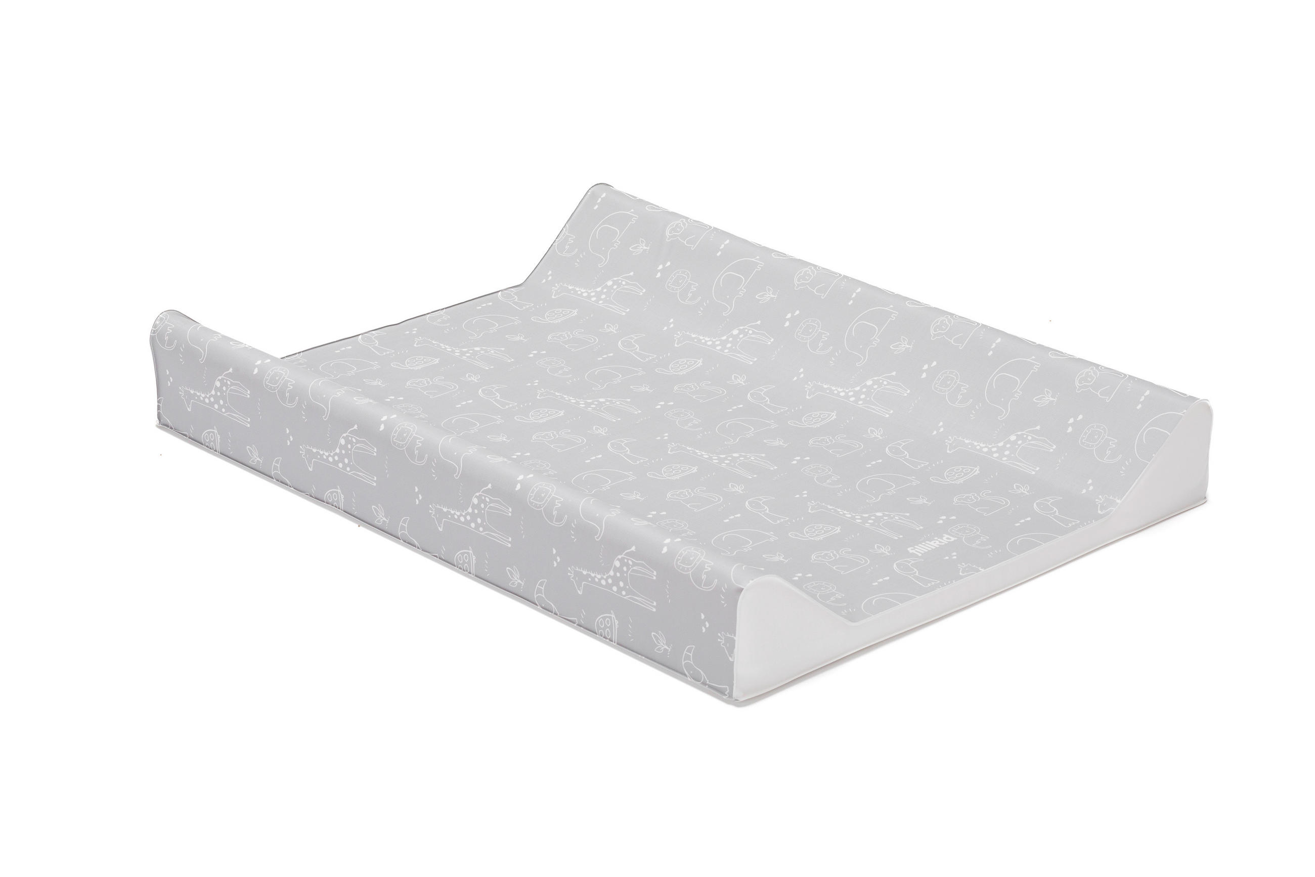 WICKELAUFLAGE - Weiß/Grau, Basics, Kunststoff (66/50/8,5cm) - Fillikid