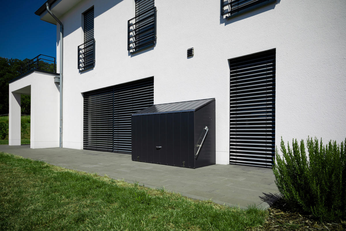 GERÄTESCHRANK 76/139/185 cm  - Anthrazit, Basics, Metall (76/139/185cm)