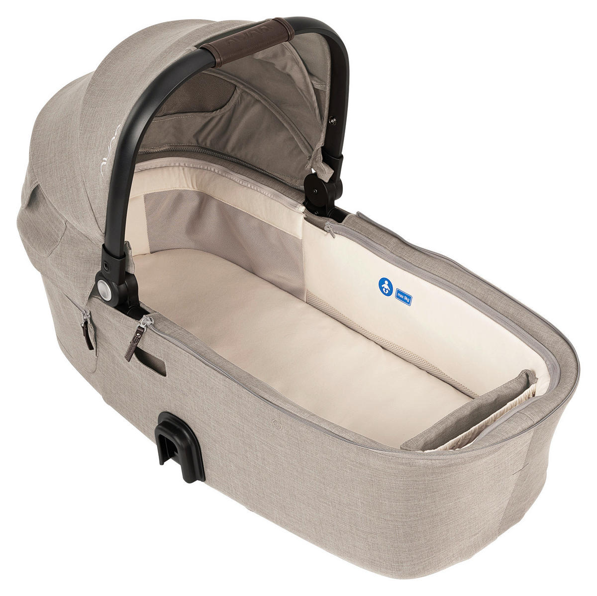 TRAGEWANNE - Sandfarben/Grauweiß, Basics, Kunststoff (43/58/88cm) - Nuna