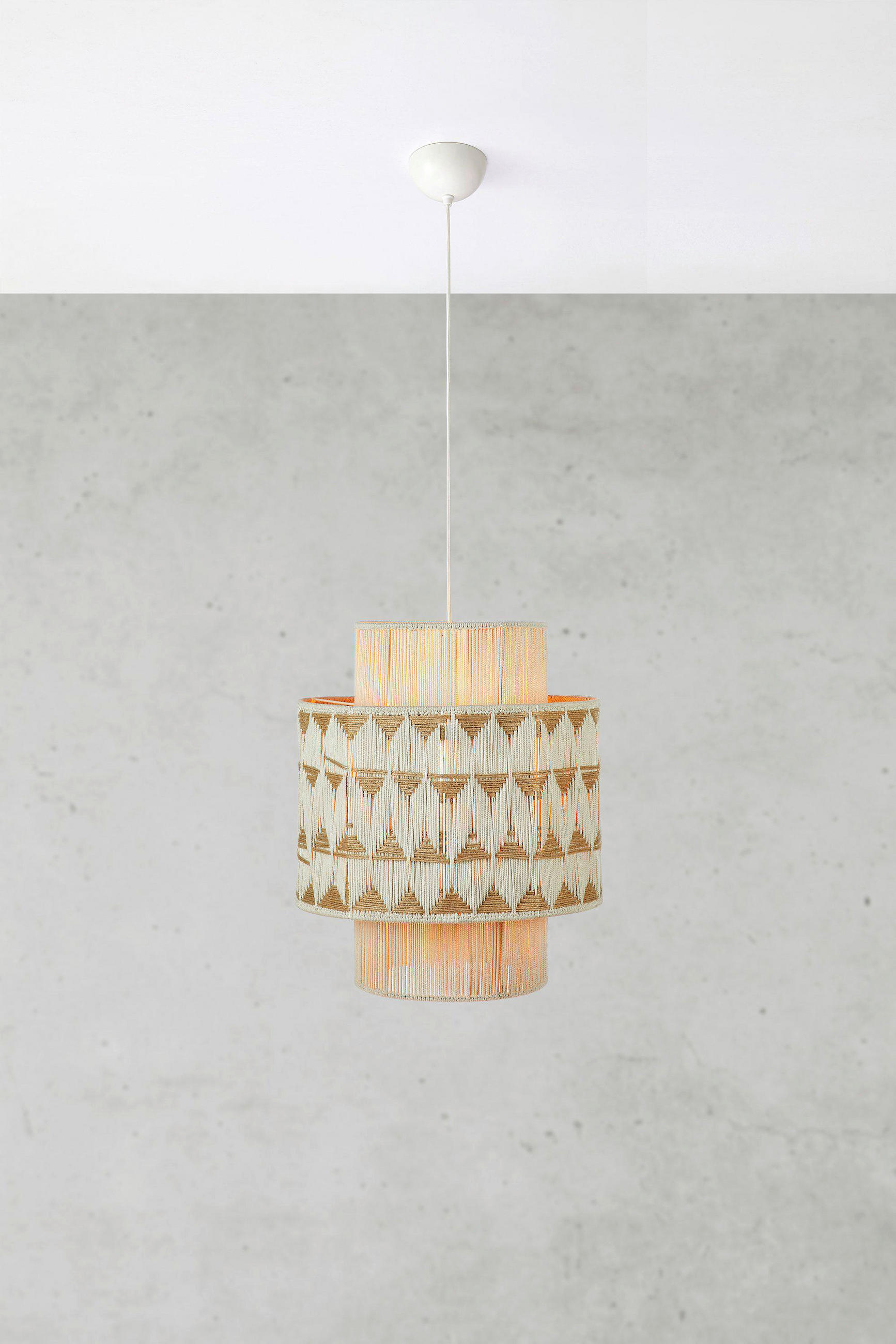 HÄNGELEUCHTE ANO 45/52 cm   - Beige, Basics, Naturmaterialien (45/52cm) - Markslöjd