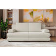 SCHLAFSOFA  in Mikrofaser Creme  - Creme/Schwarz, KONVENTIONELL, Kunststoff/Textil (212/93/90cm) - Carryhome