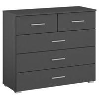 KOMMODE  in 93/81/42 cm  - Alufarben/Grau, Basics, Holzwerkstoff/Kunststoff (93/81/42cm) - Xora