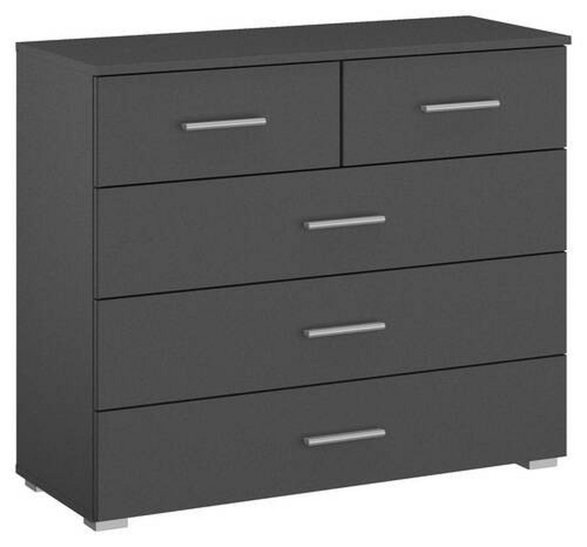 KOMMODE  in 93/81/42 cm  - Alufarben/Grau, Basics, Holzwerkstoff/Kunststoff (93/81/42cm) - Xora