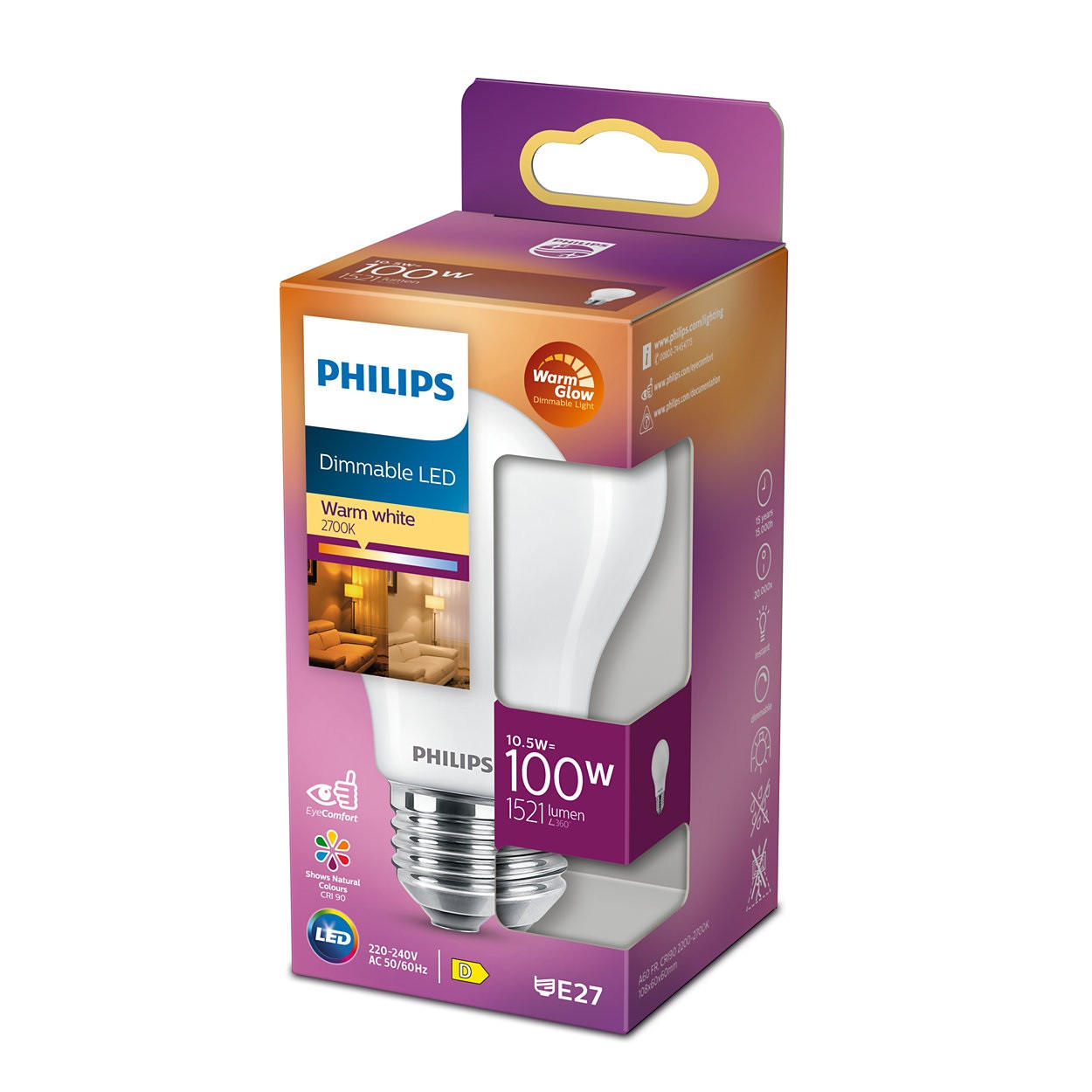 LED-SIJALKA   //// - Trend, steklo (10,8/6/6cm) - Philips