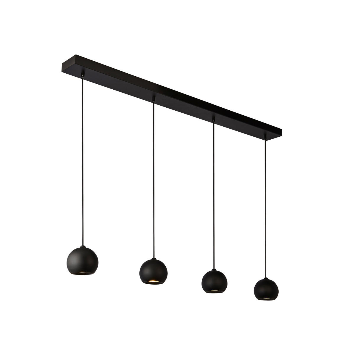 PENDELLAMPA Eindhoven 125/12/200 cm  - svart, Design, metall (125/12/200cm)