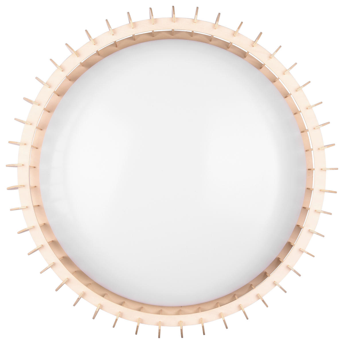 LED-TAKLAMPA 60/14 cm  - vit/brun, Design, trä/plast (60/14cm) - P & B
